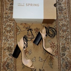 Call it Spring block heels